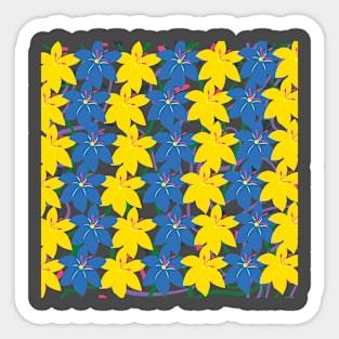 Flowers in Ukrainian colors Sticker